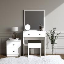 Kosmetinis staliukas Kalune Design Nice 746JUG4301, balta sp., 139 cm x 35 cm x 65 cm