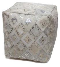 Pufas Kayoom Spark 110, sidabro sp./pilka sp., 45 cm x 45 cm x 45 cm