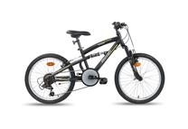 Dviratis kalnų Bottari MTB FS, 20 ", 20" rėmas, juoda sp./geltona sp.