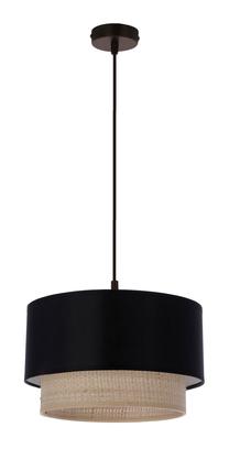 Valgusti rippuv Candellux Lighting Sferia, E27, 1 x 60 W, pruun v./must v. / must v., 25 x 15 cm