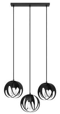 Valgusti rippuv Sollux Tulos 3L SL.1089, E27, 3 x 60 W, must v. / must v.