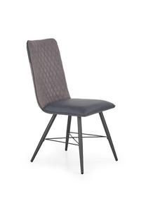 Valgomojo kėdė V-CH-K/289-KR-POPIEL, pilka sp., 59 cm x 45 cm x 92 cm