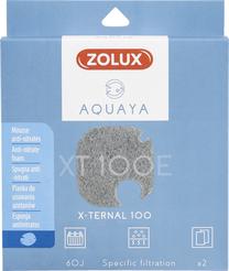 Piederumi filtram Zolux Aquaya Anti-Nitrate Foam X-Ternal 100, pelēka krās.