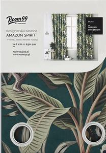 Nakts aizkari Room99 Harmony Amazon Spirit AS0083, zaļa krās., 140 cm x 250 cm