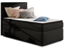 Lova viengulė continental Rocco Soft 11 Right, 90 x 200 cm, juoda sp., su čiužiniu