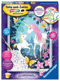 Glezna pēc numuriem Ravensburger Painting by Numbers Magic Unicorn, daudzkrāsaina