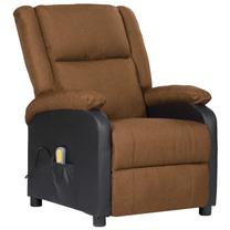 Krėslas VLX Massage Recliner 329503, ruda sp., 94.5 cm x 71 cm x 96.5 cm