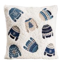 Kalėdinis dekoratyvinės pagalvėlės užvalkalas Homla Cambrie, mėlyna/balta, 45 cm x 45 cm
