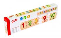 Развивающая головоломка Goki Learn to count, 8 см, многоцветный, 10 шт.