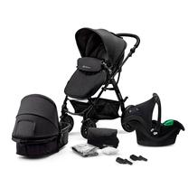 Универсальная коляска KinderKraft Moov 3in1 + Mink Pro KSMOOV00BLK300I, черный цв.