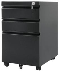 Stalčių blokas Maclean Mobile Cabinet Under Desk MC-850, juoda sp., 64.12 cm x 39.4 cm x 50 cm