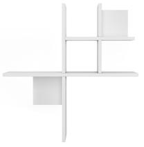 Sieninė lentyna Kalune Design Balance 598MNM1801, balta sp., 75 cm x 22 cm x 74 cm