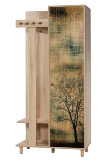 Prieškambario spinta Kalune Design Garmanto, ąžuolo sp., 36 cm x 90 cm x 194 cm