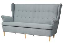 Sofa Bodzio Werina TWE3-P8, pilka sp., 180 x 95 cm x 101 cm