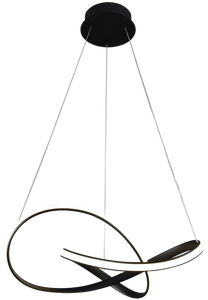 Valgusti rippuv Milagro Ring Cappio ML6771, LED, 4000 °K, 1 x 36 W, valge v. / must v.