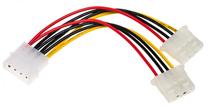 Adapteris Akyga Molex x2 / Molex AK-CA-15 4 pin Molex x 2, 4 pin Molex female, 0.15 m
