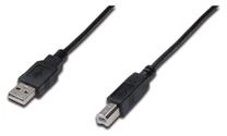 Vads Acc USB A / USB B USB 2.0 A male, USB 2.0 B male, 1.8 m, melna krās.