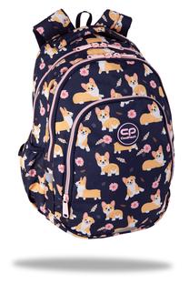 Skolas mugursoma CoolPack Prime Pro Elisabeth, zila krās./brūna krās., 41 cm x 31 cm x 15 cm