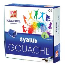 Värv guašš Luch 9C 1276-08, 20 ml, 9 tk, 9 värv.