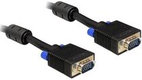 Laidas Delock D-Sub (VGA) - D-Sub (VGA) VGA 15 pin male, VGA 15 pin male, 3 m, juoda sp.