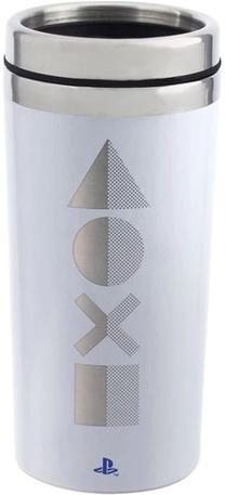 Krūzīte Paladone Playstation PS5, balta krās./sudraba krās., 450 ml