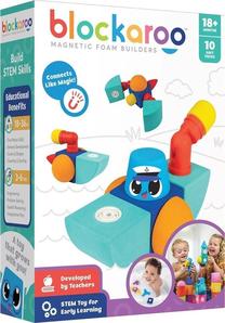 Klucīši Blockaroo Magnetic Foam Builders 301003, 10 gab.
