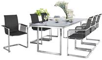 Lauko stalas Kettler Ego, sidabro sp./pilka sp., 160 cm x 95 cm x 69.3 cm
