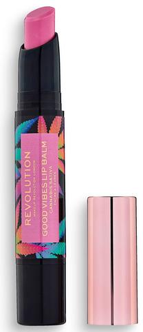 Lūpų balzamas Makeup Revolution London Good Vibes Cannabis Sativa, 2.2 g, euphoria