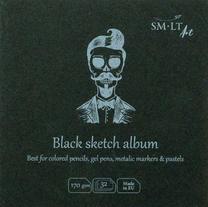 Piešimo popierius Smiltainis Sketch Pad, 14x14 cm, 170 g/m², juoda sp., 14 cm x 14 cm, 32 lapų vnt.