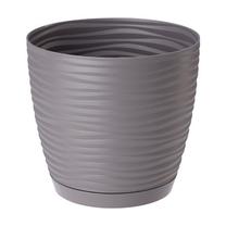 Gėlių vazonas Form Plastic Sahara Petit 3040-063, plastikinis, Ø 19 cm, pilka sp.