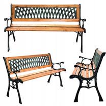Lauko suoliukas, juoda sp./ruda sp., 126 cm x 52 cm x 73.5 cm
