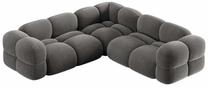 Kampinė sofa Cosmopolitan Design Loretto Vogue 15, pilka sp., 250 x 250 cm x 68 cm