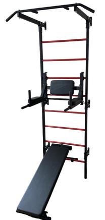 Daudzfunkcionālais trenažieris, pieaugušajiem Strong-1, 122 cm, melna krās.