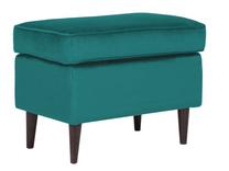 Pufas Ron Velvet, mėlynas, 60 cm x 40 cm x 44 cm