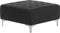 Pufas Beliani Aberdeen, sidabro sp./juoda sp., 80 cm x 80 cm x 41 cm
