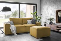 Sofa Silla Nube 45, geltona sp., 104 x 260 cm x 96 cm
