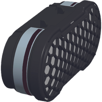 Maskas filtrs CleanSpace A2P3, melna krās.