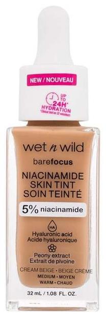 Makiažo pagrindas Wet N Wild Bare Focus Niacinamide Skin Tint, medium sp., 32 ml