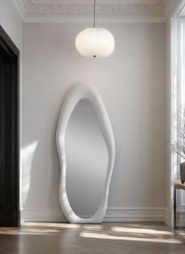 Veidrodis Kalune Design Nero, pastatomas/kabinamas, 70 cm x 165 cm, kreminė sp.