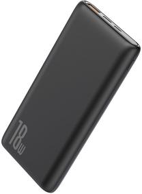 Nešiojamas įkroviklis (Power bank) Baseus Bipow, 10000 mAh, juoda sp.
