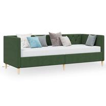 Lova viengulė VLX Day Bed USB 337240, 90 x 200 cm, žalia sp., be čiužinio, su grotelėmis