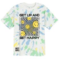T-krekls, neformāls pavasaris/vasara, zēniem Cool Club Smiley World LCB2821096, zila krās./balta krās./dzeltena krās., 140 cm