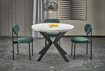 Stalas išskleidžiamas Peroni, balta sp./juoda sp., 100 - 250 cm x 100 cm x 75 cm