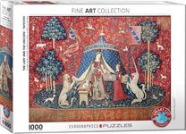 Dėlionė Eurographics Lady And The Unicorn, 48.9 cm x 67.3 cm, 1000 vnt., įvairių spalvų