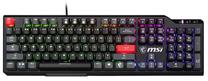 Vadu spēļu tastatūra MSI Vigor GK41 Dusk Kailh Red, Angļu (US), melna krās.