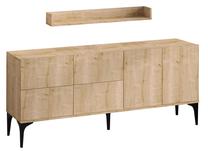 Kumode Kalune Design Stella 793ELG1808, ozola krās., 55 cm x 180 cm x 40 cm