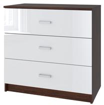 Komoda Tuckano Basic 3S, ruda sp./balta sp., 77 cm x 80 cm x 44 cm