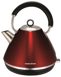 Elektriskā tējkanna Morphy Richards 102004, 1.5 l, sarkana krās.