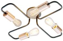 Lampa griesti Candellux Herpe 34-66923, E27, 4 x 60 W, vara krās. / melna krās.