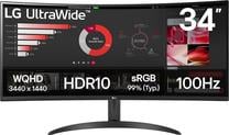 Monitors LG UltraWide 34WR50QK-B, VA, 100 Hz, 34"
